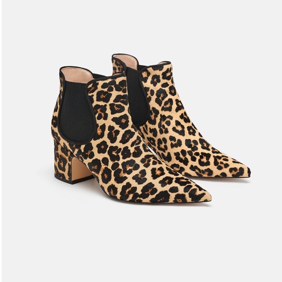 Zara | Shoes | Zara Leopard Print Ankle 